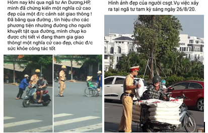 Thêm hình ảnh đẹp về chiến sỹ Cảnh sát giao thông Công an thành phố Hải Phòng